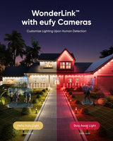 eufy Permanent Outdoor Lights E22, 100ft with 60 Triple-LED Lights, Smart RGBWW for Christmas, Daily and Holiday, IP67 Waterproof, AI Lighting Themes for Christmas Decorations, Links with Cameras eufy