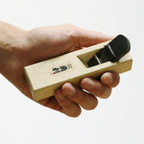 KAKURI Mini Hand Plane for Wood 24mm [Flat Sole] Made in JAPAN, Japanese Small Wood Planer Tool for Woodworking, Chamfer, Detail Work, 4.8 x 1.4 x 1.5 Inches KAKURI