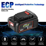 DSANKE 20V 6.0Ah Battery Replace for Dewalt 20V Battery DCB200 DCB206 DCB207 DCB204 DCB203 DCB201 DCB200 DCB180 DCD/DCF/DCG/DCS Series Dewalt 20V Battery C DSANKE C