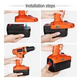 ORHFS 6.0Ah HPB18 Lithium-Ion Battery Replacement for Black&Decker 18V Battery HPB18-OPE 244760-00 A1718 FS18FL FSB18 Firestorm Cordless Power Tools ORHFS