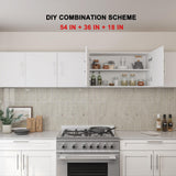 JPND Small Wall Cabinet, 18" W x 12" D x 20" H Wooden Wall Mounted Storage Cabinet, 1 Door Cabinet with Soft Close and Metal Handle and Adjustable Shelf, for Kitchen, Garage, Laundry, Bathroom, White JPND