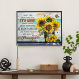 Diamond Art Kits for Adults Sunflower, DIY 5D Diamond Painting Kit for Beginners Inspirational, Inspiring Quotes Full Round Drill Gem Art Dots for Adults Home Wall Decor 16X12 Inch Okarina