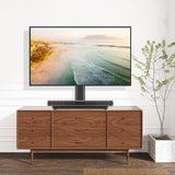 TVON Universal TV Stand Base, Swivel Table Top TV Stand for 20-43 inch TVs/Monitors with 4 Level Height Adjustment and Tempered Glass Base, Holds up to 88LBS, VESA 200x200mm TVON