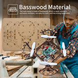 Diy Mini Wooden Drone RC Quadcopter Building Kits for Kids or Beginner,School Educational Science Kits Remote Control for Boys and Girls and Teens(Ages 5-7, 5-9, 8-12, 10+) gkfescc XYQ-1 gkfescc