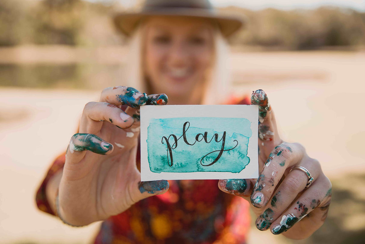 Wildflower Art Studio Brush Lettering Calligraphy Kit • Award-Winning Starter Set for Beginners • Includes Instruction Book, Tracing Pad & Supplies • Gift Set - Kids, Teens, Adults Wildflower Art Studio