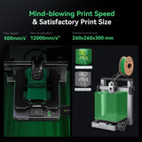 Creality Hi Combo 3D Printer, Multi Color 3D Printer with CFS, 500mm/s High Speed Auto-Leveling Automatic Filament Reading Clog-Free Extruder 95% Pre-Assemble All-Metal Body 10.24×10.24×11.81inch Creality