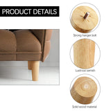 TURSTIN 8 Pieces Furniture Legs 6 Inches Round Solid Wood Furniture Feet Couch Legs Sofa Legs Replacement Legs for Armchair, Cabinet, Chair, Dresser or Home DIY Projects, Natural Wood TURSTIN