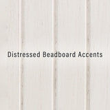 Crosley Furniture Seaside Hall Tree with Shoe Rack Bench and Coat Hooks for Hanging Storage, Distressed White Crosley Furniture