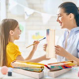 Spiareal 16 Pcs Unfinished Wood Pencil Box with Sliding Lid Wooden Pen Stash Trinket Box Unpainted Storage Box for DIY Craft Housewarming Party DIY with Paint Engraving Imprint 7.7" x 2.2" x 1.4" Spiareal