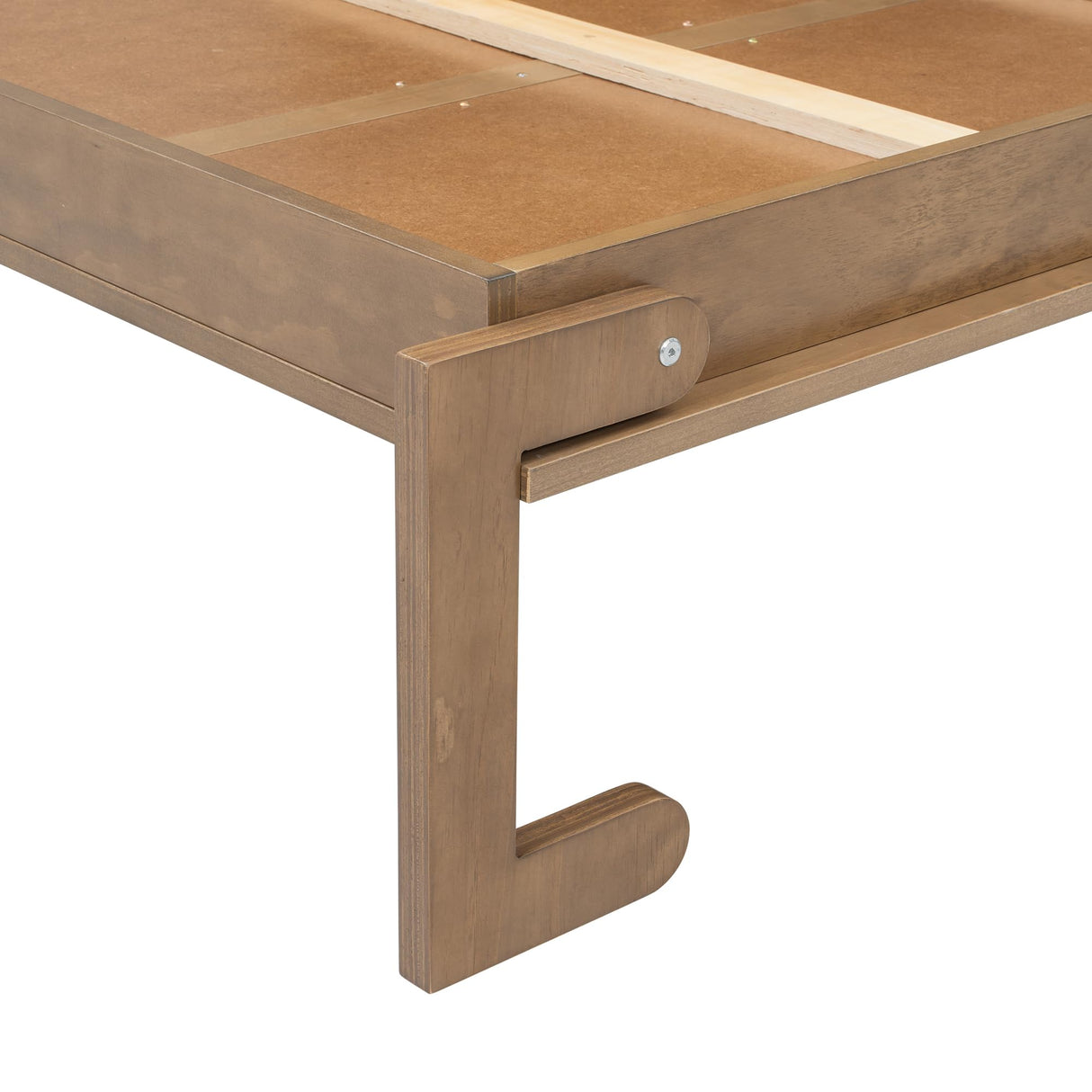 Queen Murphy Bed with Desk and Storage Bookcase Shelves,Solid Wood Space-Saving Folding Murphy Wall Bed Cabinet with Storage Bookcase Shelves for Adults (Natural Wood) MERITLINE