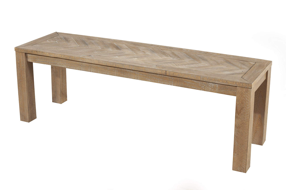 Alpine Furniture Aiden Bench, Natural Alpine Furniture