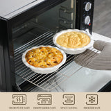 MALACASA Pie Pan, 12 OZ Mini White Pie Dish Set of 6, Ceramic Pie Dish for Baking, Small Quiche Baking Dish for Oven, Round Pie Plates Tart Pans, Fluted Dish Pie Pan for Quiches, Series BAKE MALACASA