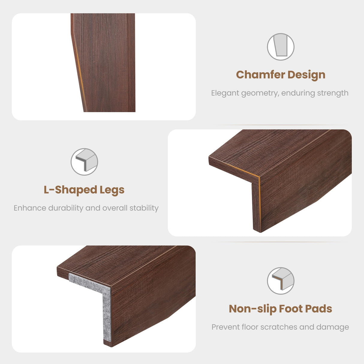 Farmhouse Dining Table for 6~8 People, 70.87" Long Rectangle Dining Table, Wood Kitchen Table with Sturdy Table Leg, Dinner Table, Dining Room Table for Kitchen, Dining Room-Brown GarveeHome