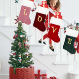 Eoocan 20 Inches Christmas Stockings Red Velvet with White Super Soft Plush Cuff Xmas Stockings Classic Personalized Stocking Decorations for Family Holiday Season Décor Eoocan