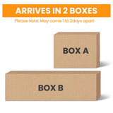 LGHM 44" Electric Fireplace with Mantel, Tall Fireplace Heater Freestanding, Realistic Stacked Stone Surround with Remote Control Timer LED Flame for Living Room,Bedroom… LGHM