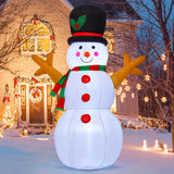 GOOSH 5 FT Christmas Snowman Inflatable Decoration Blow Up Snowman Outdoor Christmas Yard Decoration with Branch Hand Blow Up Holiday Indoor Outdoor Party Garden Yard Decoration GOOSH