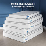 Avenco 10 Inch Queen Mattress, Hybrid Mattress in a Box with Smarts™ Coil Individually Pocket Spring, Medium Firm Mattresses with Memory Foam for Pressure Relief,CertiPUR-US Certified for Adults Avenco