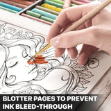 Stress Relief Spiral Coloring Book for Adults Women Girls Hardcover Floral Patterns Animals Themes Aesthetic Illustrations Relaxing Large Print Pages Relieve Anxiety Mindfulness SOUTHERN LOTUS