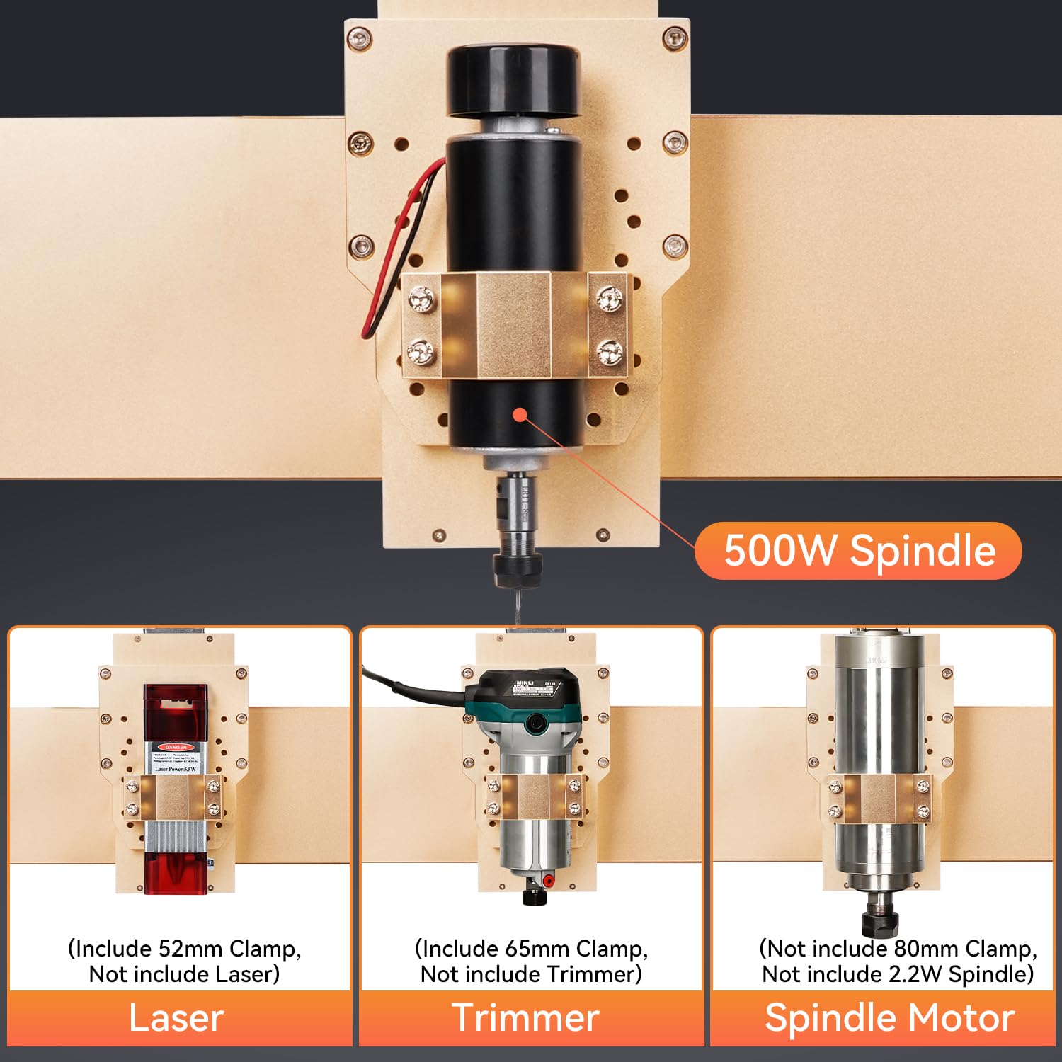 LUNYEE 4040 Turbo CNC Router Machine, 500W All-Metal Upgraded Linear Rail 3-Axis Engraving Milling Cutting Machine GRBL Control for Wood Metal Acrylic, 400 x 400 x 110mm (15.7''x15.7''x4.3'') - WoodArtSupply