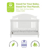 Delta Children Simmons Kids Juliette 6-in-1 Convertible Crib with Toddler Rail, Greenguard Gold Certified, Bianca White Delta Children