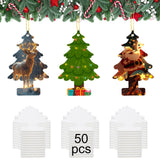 50 pcs Sublimation air fresheners Blanks ，Sublimation Blanks Products DIY Air Freshener for Car and Home Hanging Decoration Sublimation car freshener Blanks Sublimation Ornaments Blanks GEKIXUTP