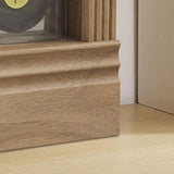 JAHRSTIM Halston Multi-Depth Bookcase, Adjustable Storage Open Display Shelving Unit for Home and Office Space, 31.5”L x 15.75”W x 72.8”H, Oak JAHRSTIM