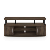 Furinno JAYA Large Entertainment Stand for TV Up to 55 Inch, Columbia Walnut/Black Furinno