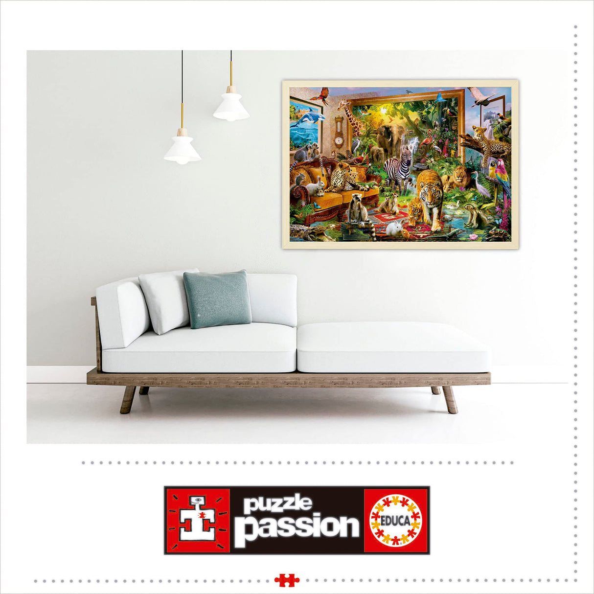 Educa - Entering The Bedroom - 6000 Piece Jigsaw Puzzle - Puzzle Glue Included - Completed Image Measures 61.5" x 42.25" - Ages 14+ (17679) Educa