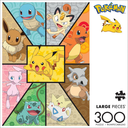 Buffalo Games - Pokemon- Kanto Companions - 300 Piece Jigsaw Puzzle for Adults -Challenging Puzzle Perfect for Game Nights - Finished Size is 21.25 x 15.00