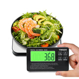 33lb Wireless Magnetic Digital Kitchen Scale with Remote LCD Display, Split-Designed for Easy Cleaning, 0.1oz/1g Precision, 7 Units, Tare Function for Baking, Cooking, Meal Prep YWSER