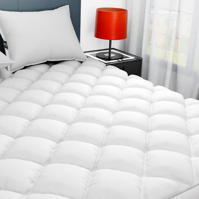 Sunflower Queen Mattress Pad, Hypoallergenic Cotton Mattress Cover, 18-22" Extra Deep Pocket Quilted Protector, Breathable&Noiseless
