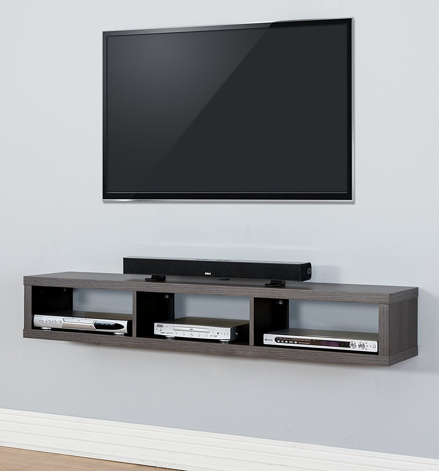 Martin Furniture Floating Tv Console, 60", Skyline Walnut - WoodArtSupply