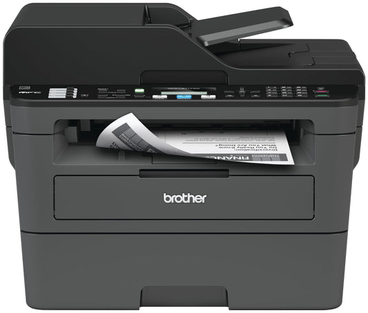 Brother Monochrome Laser All-in-One MFCL2710DW Value Version (MFCL2717DW) adds 2-Year Warranty, Black/Grey