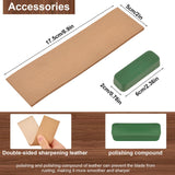 Olerqzer Wood Carving Knife With Leather Strop and Polishing Compound,Wood Whittling Knife,Wood Carving Tools for Beginners,Adults and Kids Whittling Tools (Sloyd Carving Knife) Olerqzer