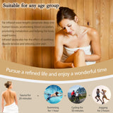 LTCCDSS Sauna, Far Infrared Saunas for Home, Wood Sauna 2 Person 1500W/120V Low Emf Indoor Sauna Room with Tempered Glass Door/Bluetooth Speakers/2 LED Lights - 43.2 * 38.3 * 73 inch LTCCDSS