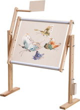 Adjustable Cross Stitch & Embroidery Hoop Stand - Tapestry & Quilting Frame Stand with 5 Height Levels (20" x 15.7") awagas