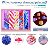 TINY FUN 12 Pack Diamond Painting Kits for Adults 5D Diamond Art Kit Paint by Number for Beginners, DIY Paint with Round Full Drill Diamonds Paintings Gem Art for Home Wall Decor Gift (12X16 Inch TINY FUN