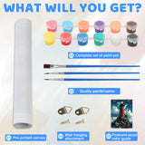 EMIEAUFG Creative Paint by Number Kit for Adults,Beacon in The Middle of The Ocean DIY Paint by Numbers Set for Home Decor and Gifting - 12x16 Inch EMIEAUFG