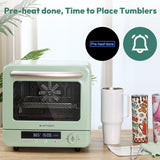 OFFNOVA Sublimation Oven Machine, 20L 110V 1250W Convection Oven for Sublimation Blanks Mugs Tumblers Cups Water Bottles Bulk Printing, with Oven Glove and Shrink Wrap OFFNOVA