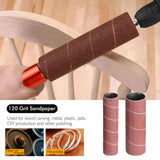 Spindle Sander Adapter, Aluminum Alloy Drill Sanding Mandrel Kit for Wood Metal, Universal Size, Easy to Install, with Rubber Sanding Drum Kit and Asixxsix