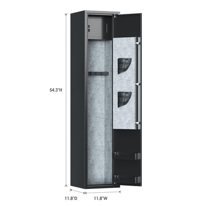 NICOMOW 5 Rifle Gun safes, Household Rifle and Pistol safes,Rifle and Shotgun Speed Gun safes with Two Cartridge Boxes,Small safes and Removable Shelves - WoodArtSupply