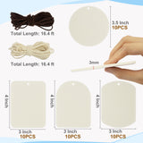 Temlum 40 Pcs Sublimation Blanks Products with Elastic Rope, Clear Bag, Sublimation Blanks for Air Freshener Car Home Hanging Decoration Sublimation Accessories Temlum