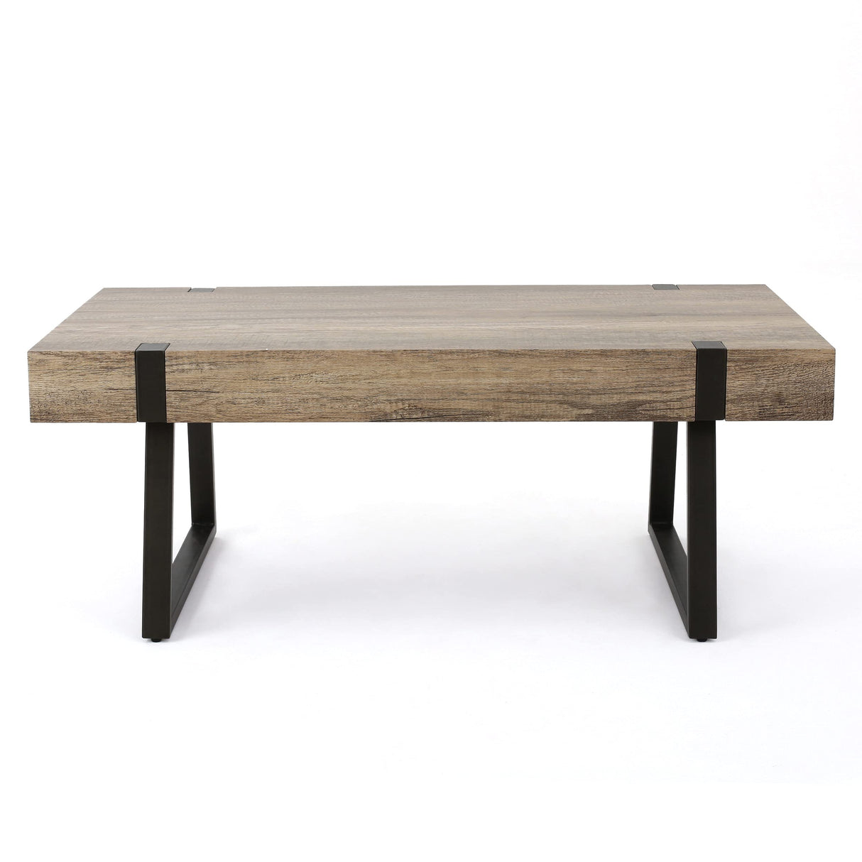 Christopher Knight Home Abitha Faux Wood Coffee Table, Canyon Grey, 23.60 in x 43.25 in x 16.75 in Christopher Knight Home