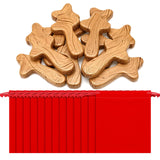 Qunclay 12 Sets Small Hand Held Pine Wooden Cross with Velvet Bag Set 4.1 Inches Portable Holding Wooden Pocket Cross Clinging Cross Jesus Cross Gift for Prayer Palm Size Men Christian Church Gift Qunclay