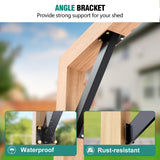 Kinchoix 45° Angle Support Brackets 8 PC 45-Degree Angle Corner Braces Inside Joint for Wood Post and Beam Desk Edge Pergola Gazebo DIY Kit Kinchoix