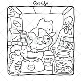 The Little Cat: Cozy Life of Kitty Coloring Book for Adults and Teens (Cozy & Cute Coloring) Independently Published