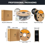 ERYONE Nylon Filament 1.75mm +/- 0.03mm, 3D Printer PA6 Filament 1kg (2.2LBS)/Spool, Fit Most FDM Printer, PA6 Black ERYONE