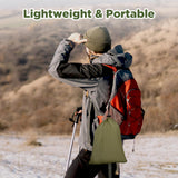 FIRINER Camping Hammock with Rain Fly Tarp and Mosquito Net Tent Tree Straps, Portable Single Double Nylon Parachute Hammock Rainfly Set for Backpacking Hiking Travel Yard Outdoor Activities Green FIRINER