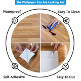 CRE8TIVE Wide 24"x354" Brown Butcher Block Contact Paper for Countertops Waterproof Self Adhesive Wood Peel and Stick Wallpaper Shiplap Wood Panel Look Removable Wallpaper for Bedroom Bathroom Walls CRE8TIVE