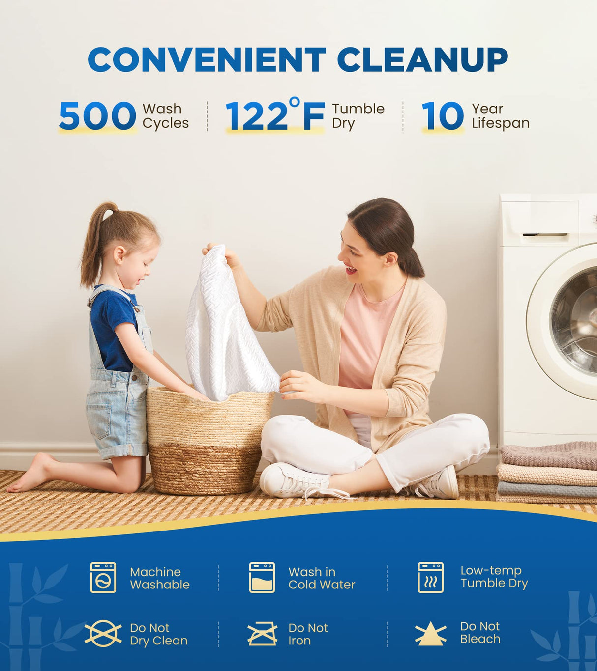 Premium 100% Waterproof King Mattress Protector Breathable Cooling 3D Air Fabric Cover Smooth Soft Hypoallergenic Noiseless Bed Cover Machine Washable Vinyl Free, 8-21'' Deep Pocket BOSANE